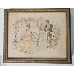 Early 1920s Handcrafted Jewelry Box JessLyns Bartow FL Gold Gilt Wood